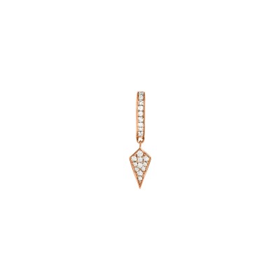 Boucle d'oreille Statement Stairway en or rose et diamants