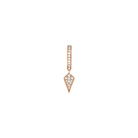 Boucle d'oreille Statement Stairway en or rose et diamants