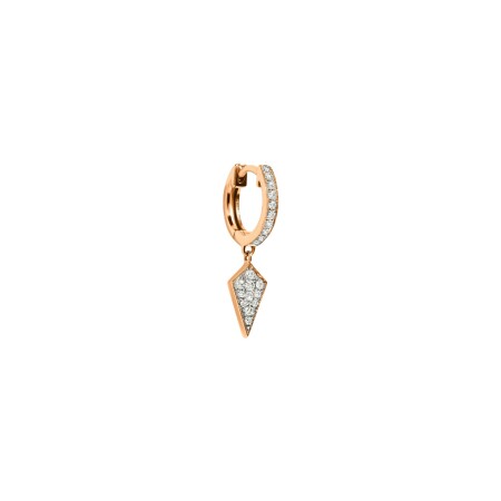 Boucle d'oreille Statement Stairway en or rose et diamants