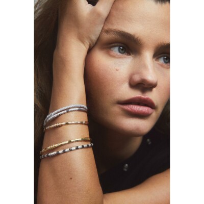 Bracelet STATEMENT Paris Reptile en or jaune et diamants