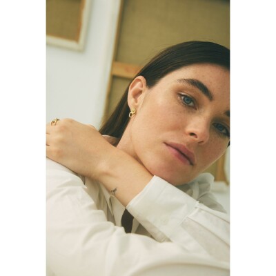 Boucles d'oreilles STATEMENT Paris Rivet en or jaune