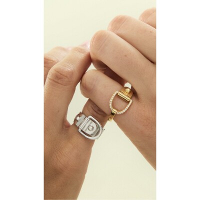 Bague STATEMENT Paris Rivet en or jaune et diamants