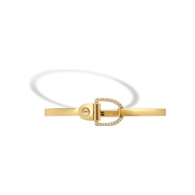 Bracelet STATEMENT Paris Rivet en or jaune et diamants