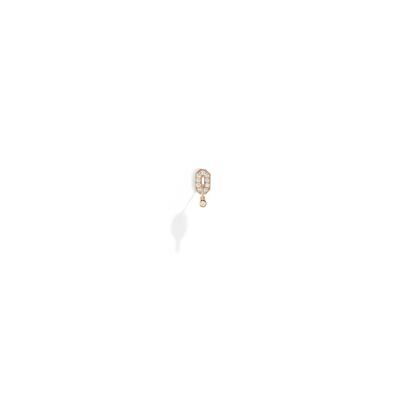 Boucles d'oreilles STATEMENT Paris Mini My Way en or rose et diamants
