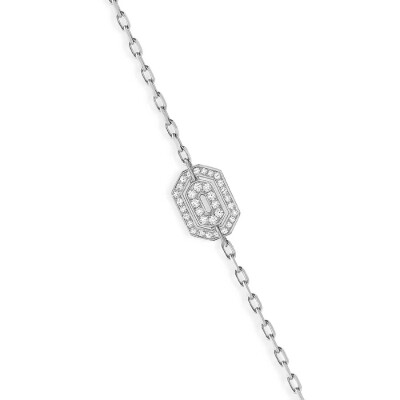 Bracelet STATEMENT Paris Mini My Way en or blanc et diamants
