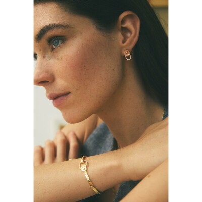 STATEMENT Paris Rivet earrings in rose gold and diamonds