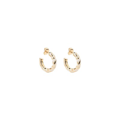 Boucles d'oreilles Aurélie Bidermann Liwa en métal doré à l'or 18 carats - Ivoire