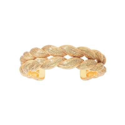 Bracelet jonc Aurélie Bidermann Grisell en métal doré à l'or 18 carats
