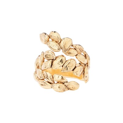 Bague Aurélie Bidermann Difenda en laiton plaqué or
