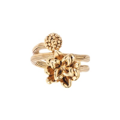 Bague Aurélie Bidermann Anthos en laiton plaqué or