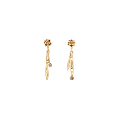 Boucles d'oreilles Aurélie Bidermann Anthos en laiton plaqué or