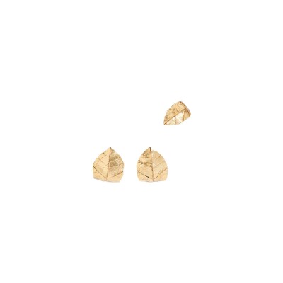 Boucles d'oreilles Aurélie Bidermann Ledena en laiton plaqué or