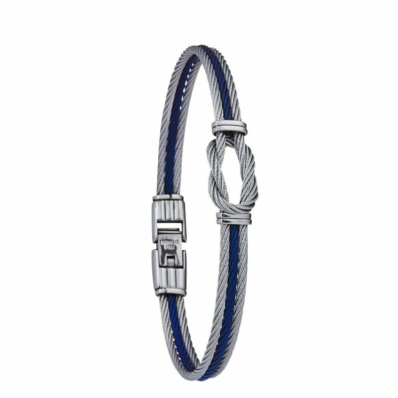 Bracelet Jourdan Bijoux Delirium en acier bleu