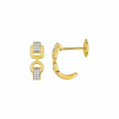 Boucles d'oreilles Guy Laroche en plaqué or jaune