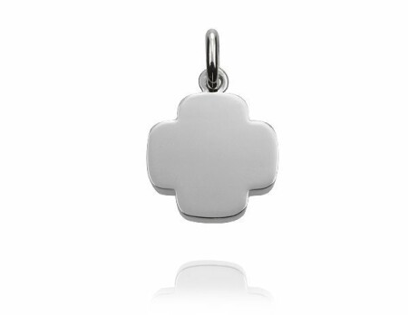 Pendentif Arthus Bertrand Lady Cross grand modèle en or blanc