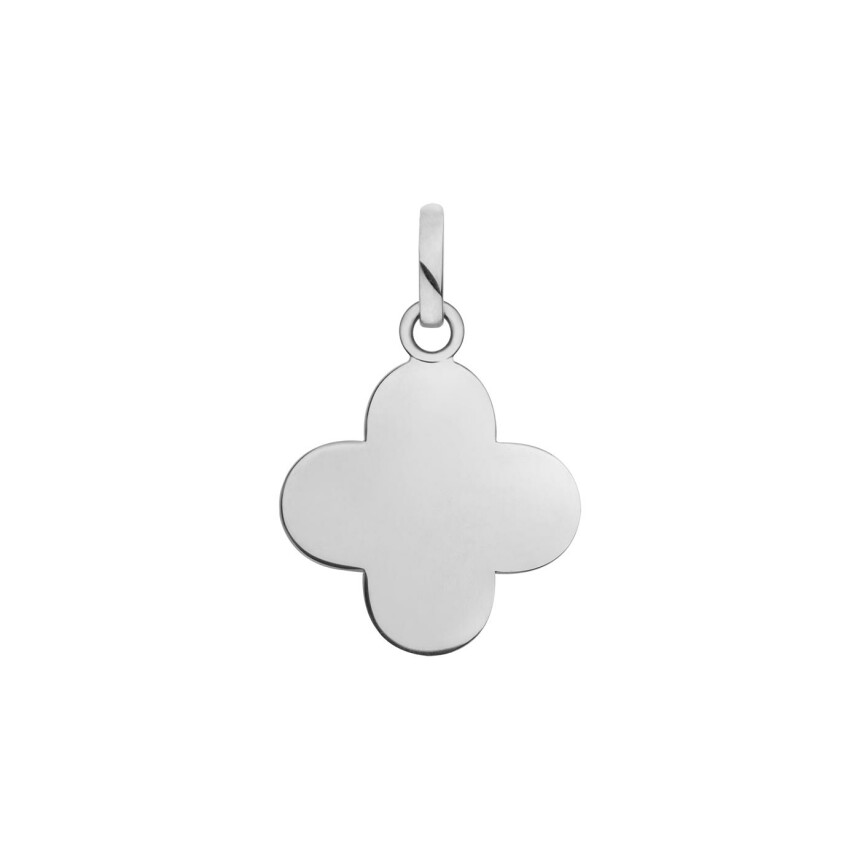 Arthus Bertrand Clover cross pendant, white gold