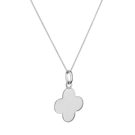 Arthus Bertrand Cross Clover F. thin white gold pendant