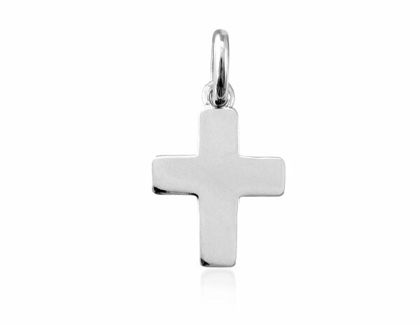 Pendentif Arthus Bertrand Baby Cross en or blanc