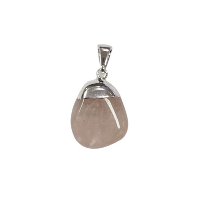 Pendentif Minerama en quartz rose