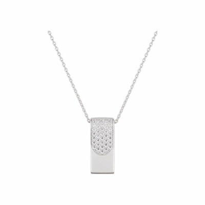 Collier Guy Laroche en argent et oxydes de zirconium