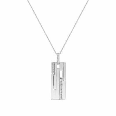 Collier Guy Laroche en argent et oxydes de zirconium