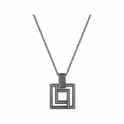 Collier Guy Laroche en argent et oxyde de zirconium