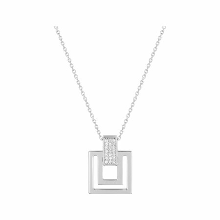 Collier Guy Laroche en argent et oxydes de zyrconium