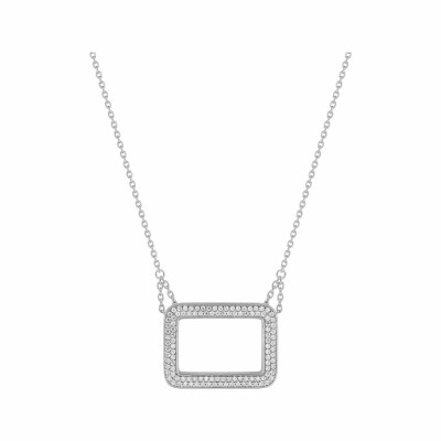 Collier Guy Laroche en argent et oxyde de zirconium