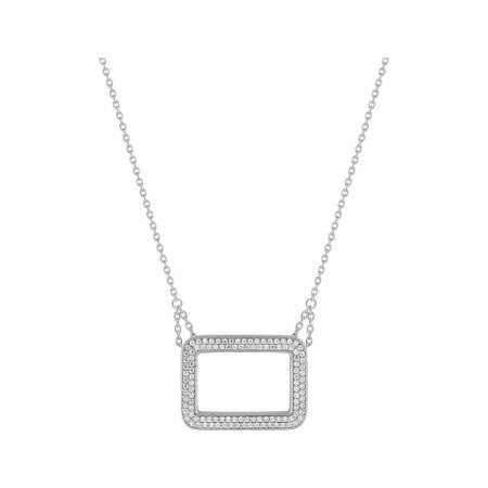 Collier Guy Laroche en argent et oxyde de zirconium