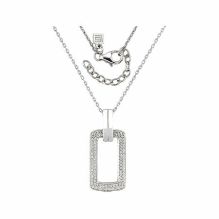 Collier Guy Laroche en argent et oxyde de zirconium