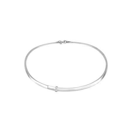 Collier Guy Laroche en argent et oxyde de zirconium