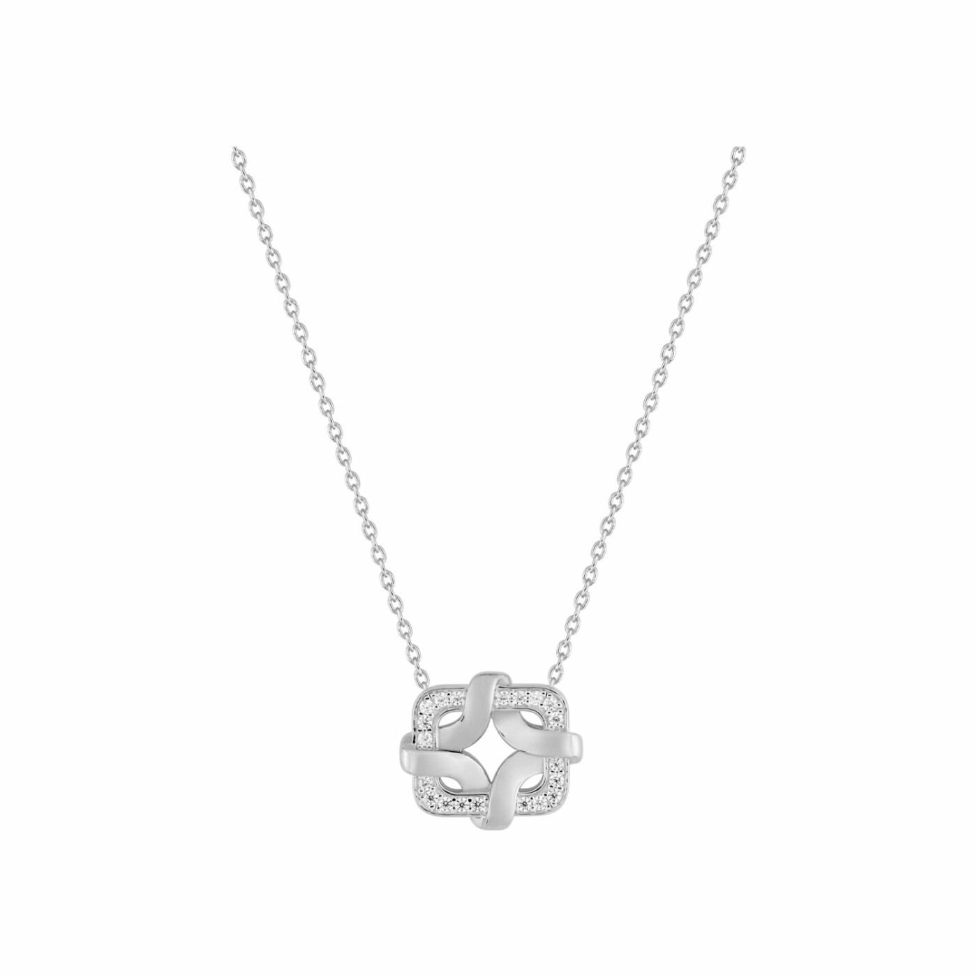 Collier Guy Laroche en argent et oxydes de zirconium