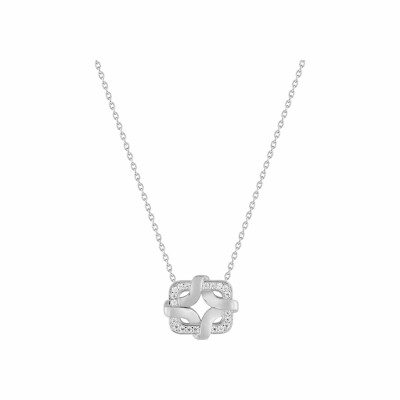 Collier Guy Laroche en argent et oxydes de zirconium