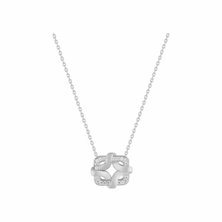 Collier Guy Laroche en argent et oxydes de zirconium