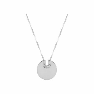 Collier Guy Laroche en argent et oxydes de zirconium