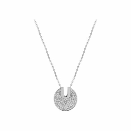 Collier Guy Laroche en argent et oxydes de zirconium