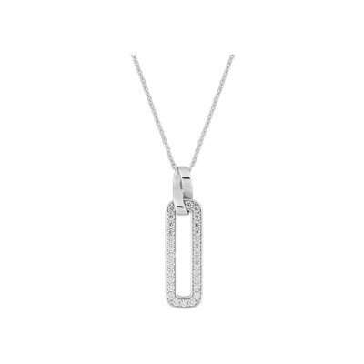 Collier Guy Laroche en argent et oxydes de zirconium