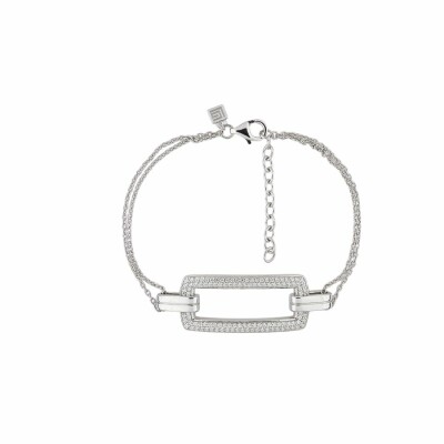 Bracelet Guy Laroche en argent et oxyde de zirconium