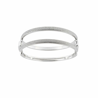 Bracelet Guy Laroche en argent et oxyde de zirconium