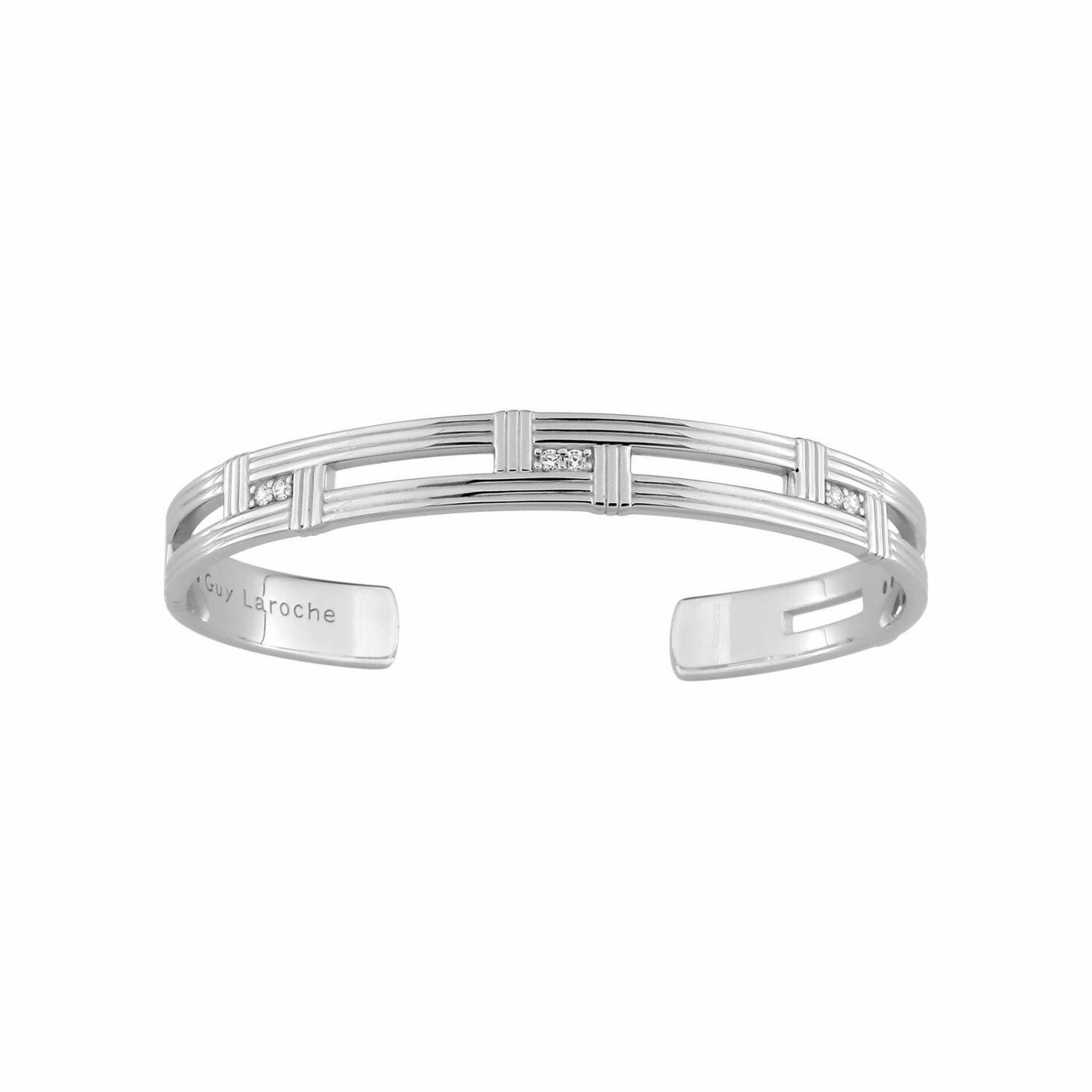 Bracelet Guy Laroche en argent et oxydes de zirconium