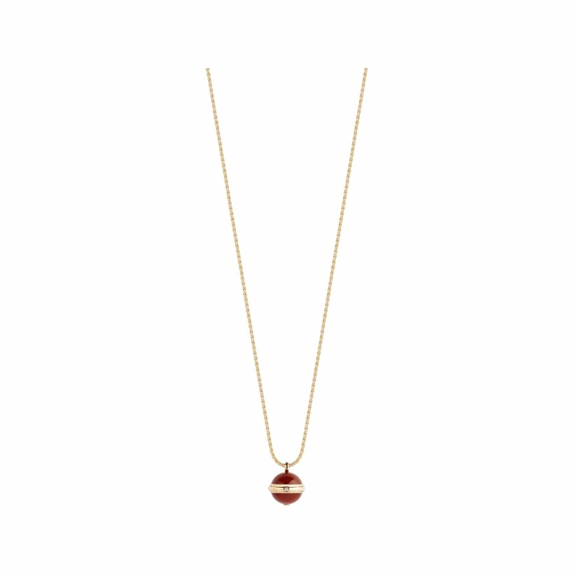 Piaget Turning Possession Classique pendant, rose gold, carnelian, diamond