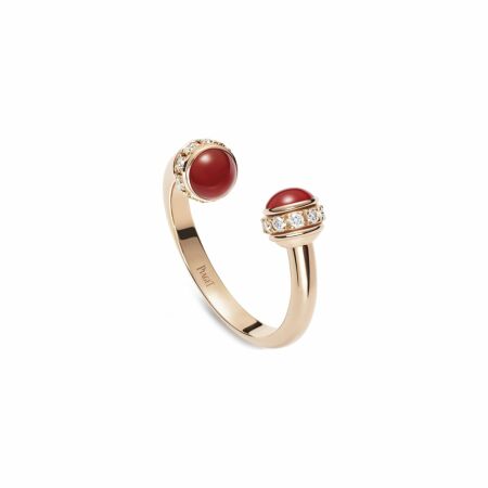 Bague Piaget Possession en or rose, cornaline et diamants