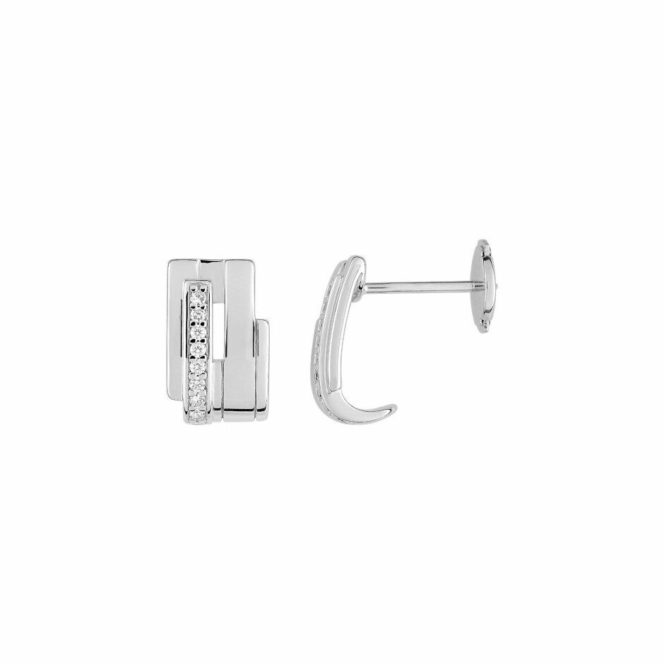 Boucles d'oreilles Guy Laroche en argent