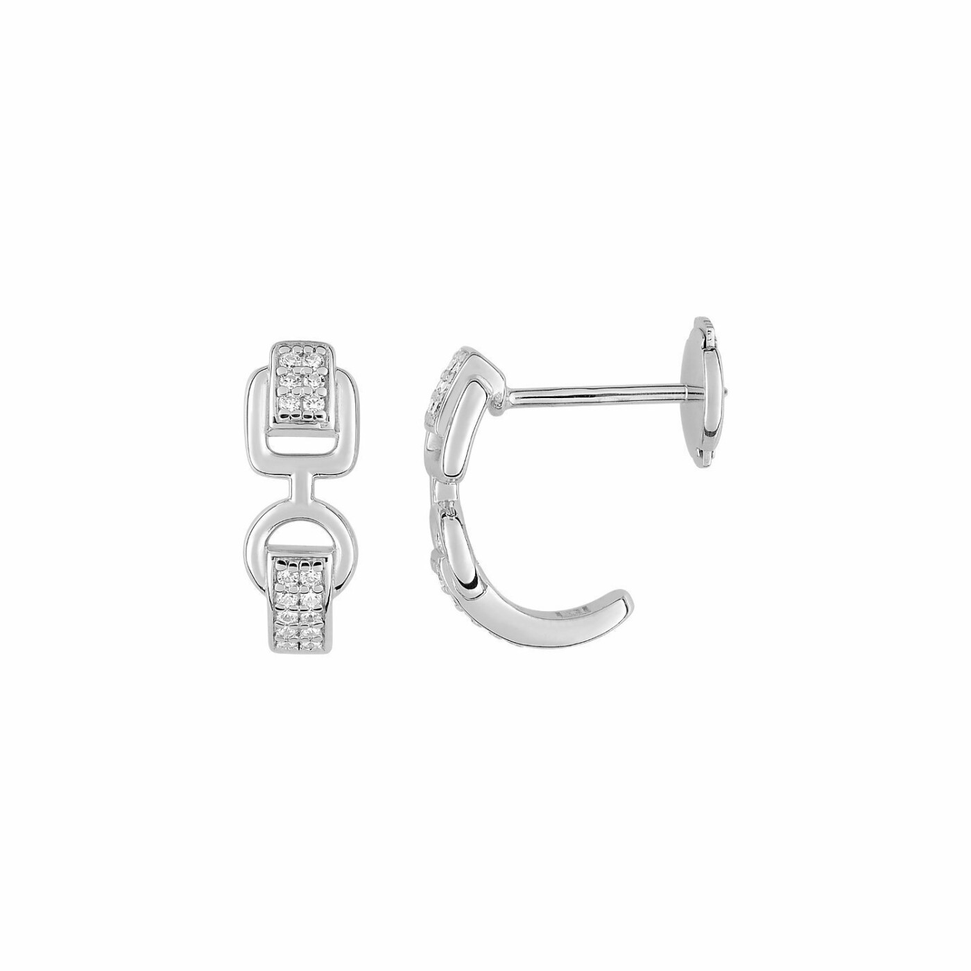 Boucles d'oreilles Guy Laroche en argent