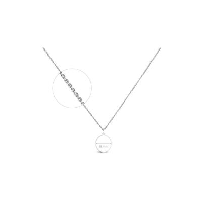 Chaine Forçat Limé Arthus Bertrand en or blanc