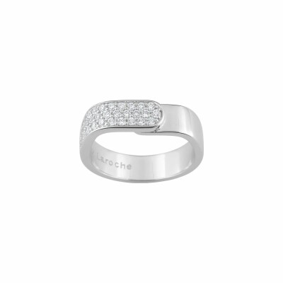 Bague Guy Laroche en argent et oxydes de zirconium