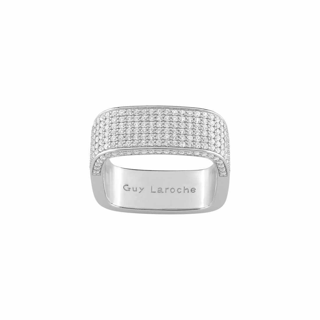 Bague Guy Laroche en argent et oxyde de zirconium