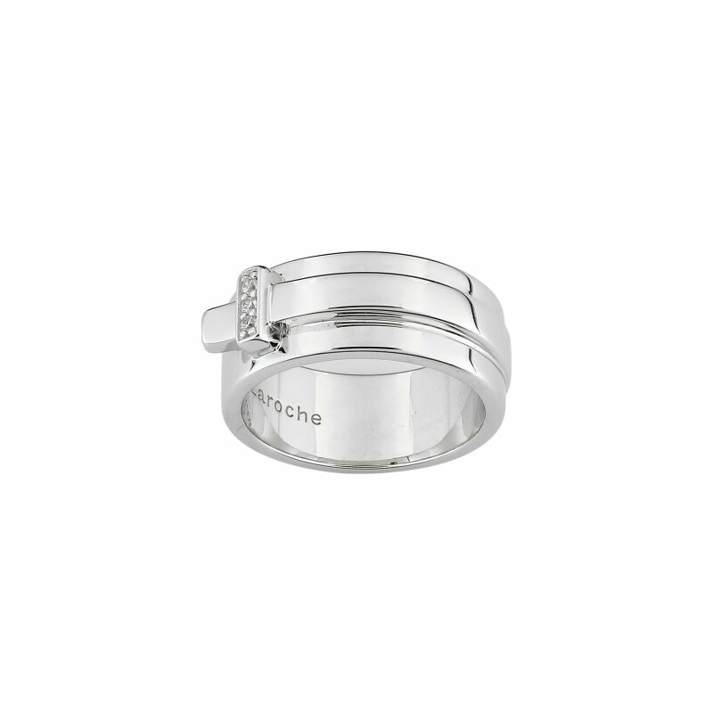 Bague Guy Laroche en argent et oxyde de zirconium