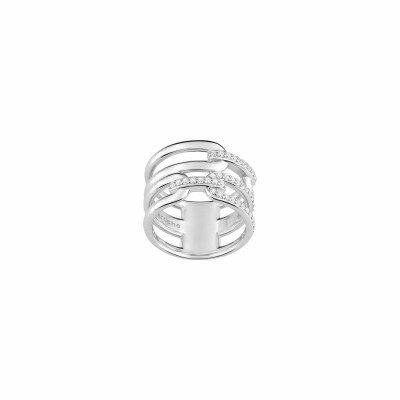 Bague Guy Laroche en argent et oxydes de zirconium