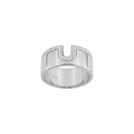 Bague Guy Laroche en argent et oxydes de zirconium